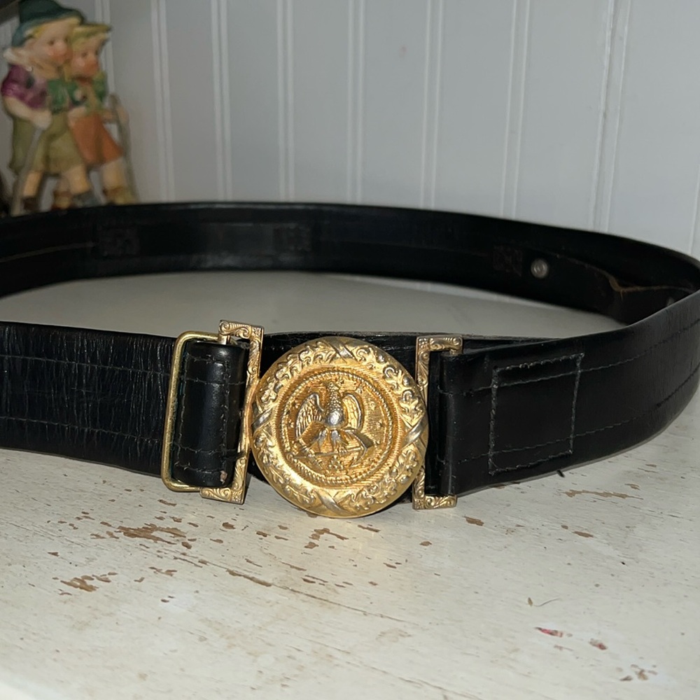 Vintage WWII Military officers belt brass